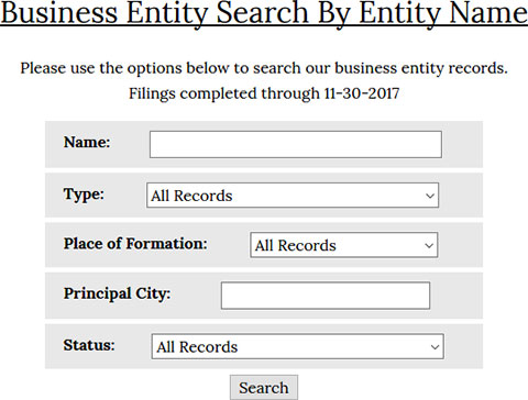 Alabama Business Entity Search