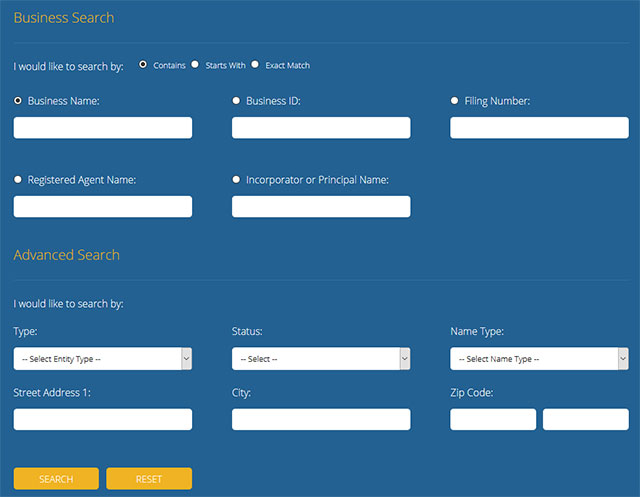 Indiana Business Entity Search