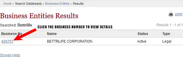 Iowa Corporation Entity Search Results