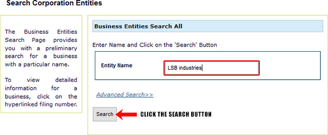 Oklahoma Corporation Entity Search